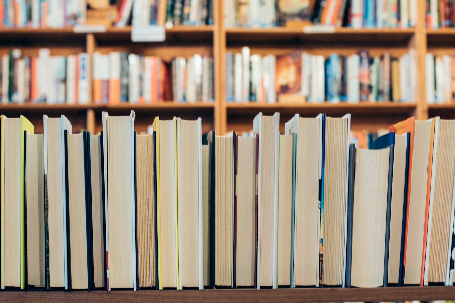 Books in a shelf