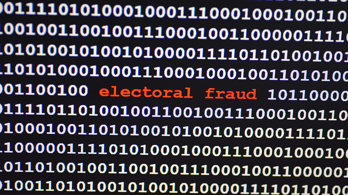 computer code says electoral fraud